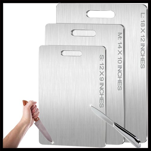 Titanium cutting board - cutting,